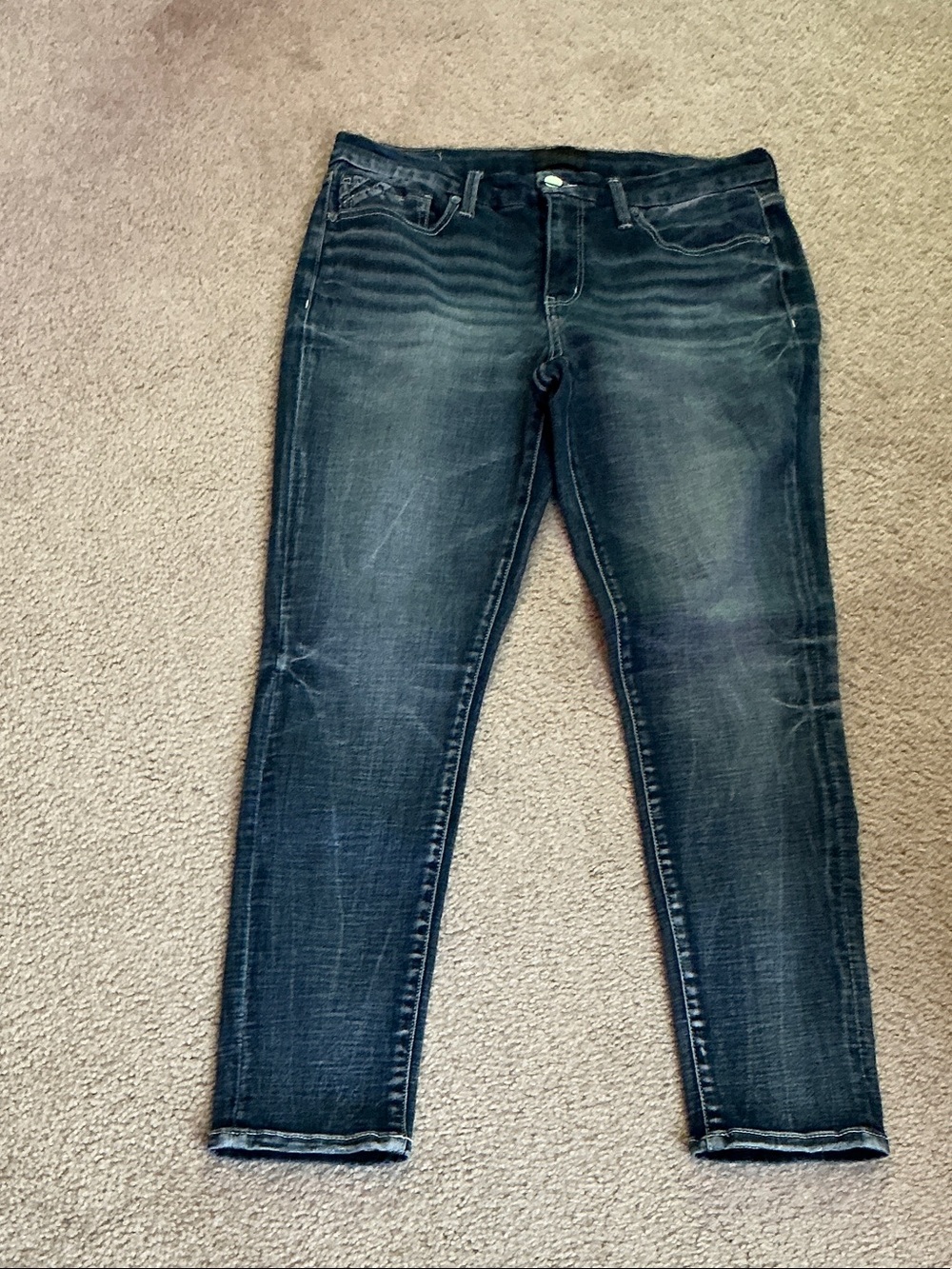 Men’s  Skinny Jeans in Dark Blue Wash  31 x 30